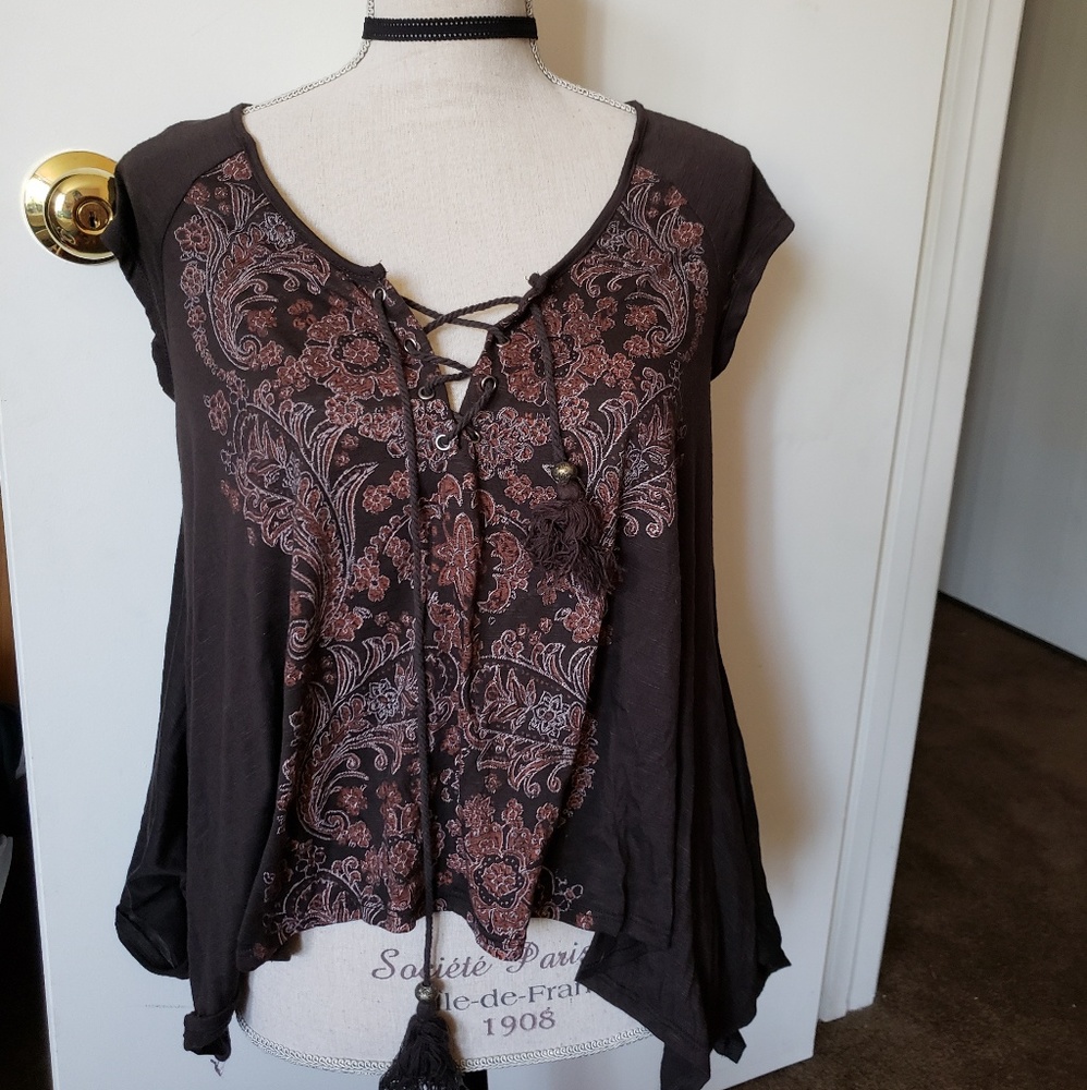 Lace up top